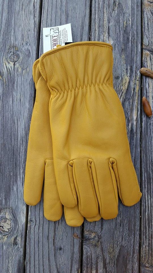 Alpaca Knit Lined Cowhide Leather Gloves - Alpaca Made in the USA