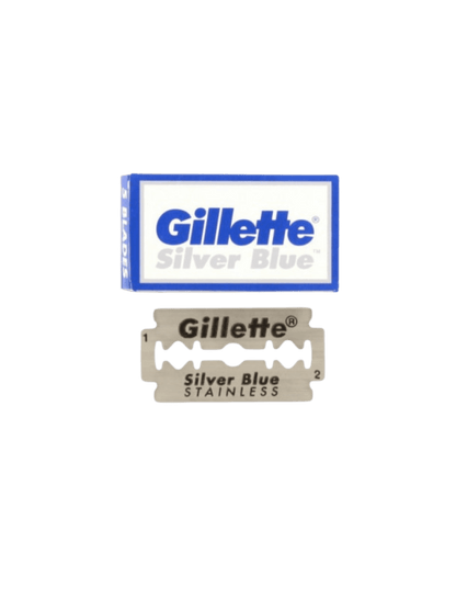 Gillette® Silver Blue Double Edge Safety Razor Blade - 100 Blades-0