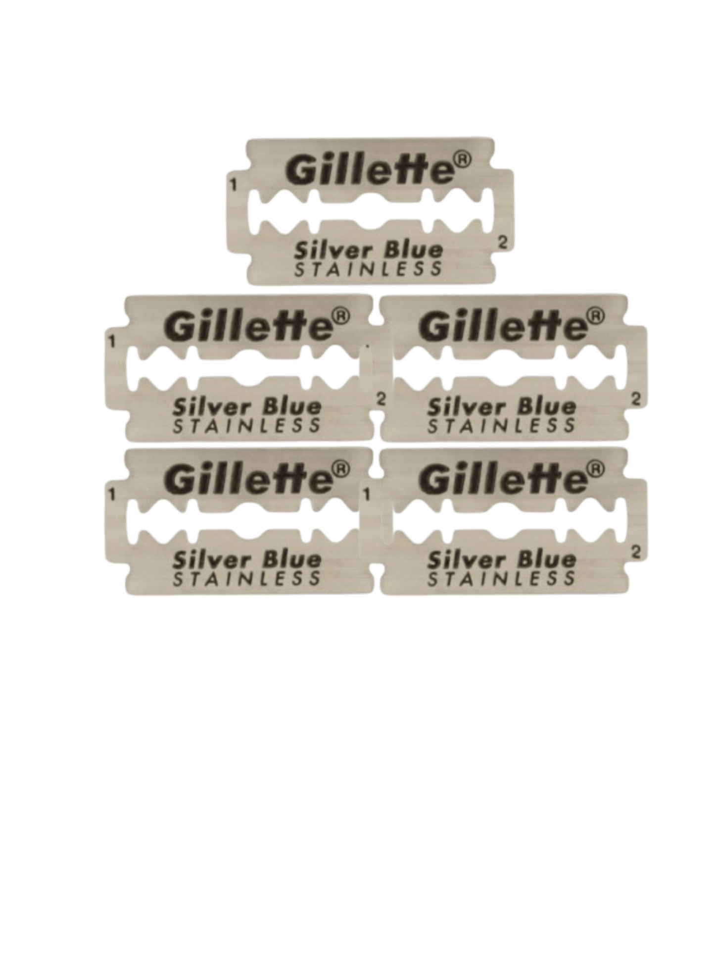 Gillette® Silver Blue Double Edge Safety Razor Blade - 100 Blades-1